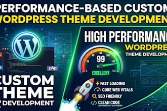 develop a lightning fast high performance custom wordpress theme