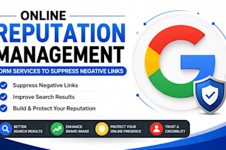 do online reputation management, ORM, services to suppress negative links
