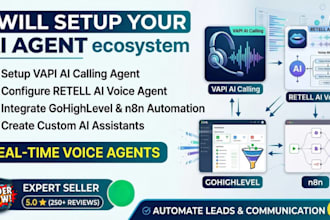 setup vapi ai calling agent, retell ai voice agent, gohighlevel n8n ai agent