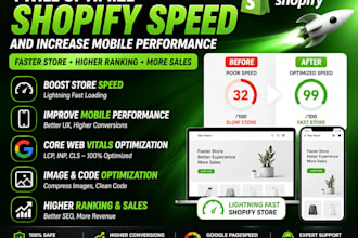 build shopify speed and increase mobile performance for higher conversion