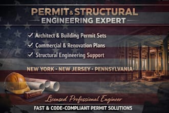 new york new jersey pennsylvania pe stamp architecture permit drawing renovation