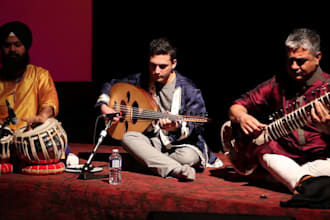 record oud, guitar, bass, zurna, santoor, bansuri and tabla for your music
