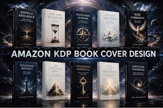 design professional book covers, print, logo and branding