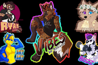 create furry head shot furry badge furry headshot furry icon furrypfp