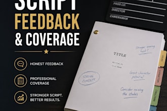 professionally analyze your screenplay and provide script coverage and feedback