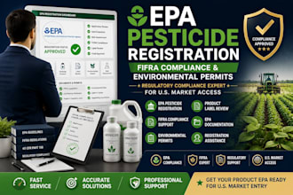 assist with epa pesticide registration, fifra compliance environmental permits