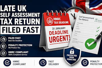 prepare and file your late UK self assessment tax return to hmrc