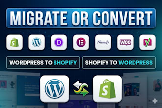 migrate shopify to wordpress migrate wordpress to shopify website migration