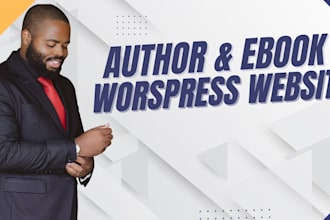design author website, book author website, ebook website, author landing page