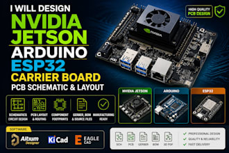design nvidia jetson arduino esp32 carrier board pcb schematic and layout