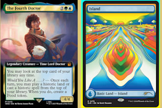 design custom mtg, pokemon, anime tcg cards, trading card templates and artwork