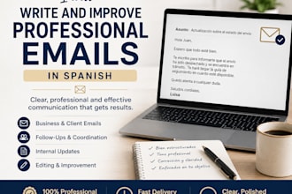 write and improve professional emails in spanish