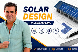 create solar permit drawings, solar cad design, autocad pv system plans