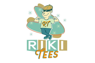 design mid century tee shirt print shop logo