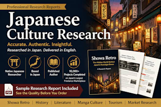 research japanese culture for your book, blog or youtube