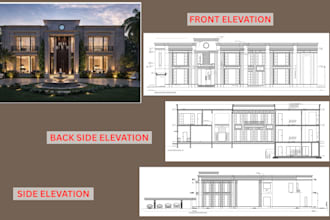 redraw floor plans from PDF, image or sketch in autocad