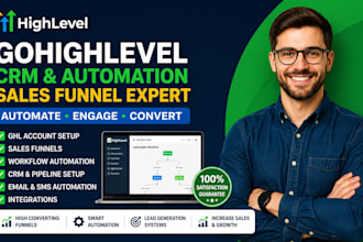 setup gohighlevel sales funnel gohighlevel automation and workflow ghl expert