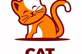 design beautiful pet,animal,dog,cat logo for you