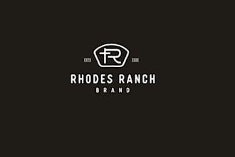 design minimalist ranch brand logo