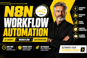 setup n8n automation, n8n ai agent, n8n workflow, api integration and ai agent