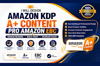 design amazon kdp a plus content, amazon ebc, infographic