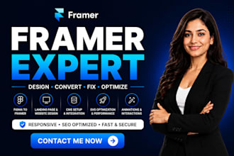 framer website design, framer redesign, figma to framer, fix framer, framer cms