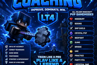 professionally train you in minecraft pvp to help you become a skilled pvper