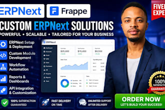 develop, customize, automate, and deploy erpnext and frappe