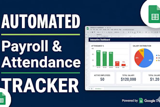 create automated payroll, attendance and salary tracker in google sheets