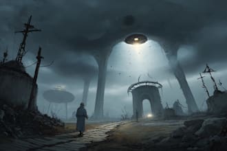 design sci fi illustration and sci fi sci fi illustration