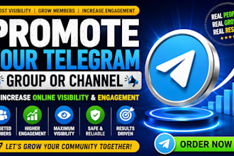 promote your telegram group to increase online visibility and engagement