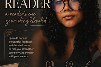 be your professional beta reader and provide honest feedback on your manu
