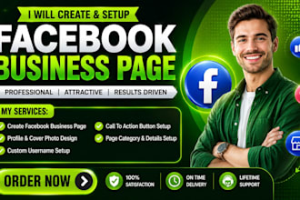 create and setup facebook business page professionally
