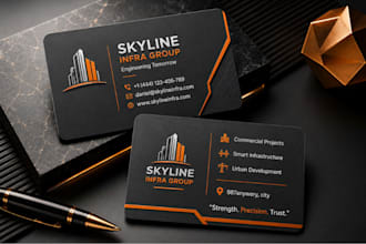 create a modern business card for your business