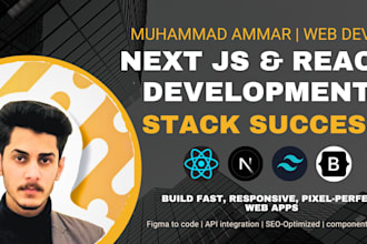 build pixel perfect react nextjs website