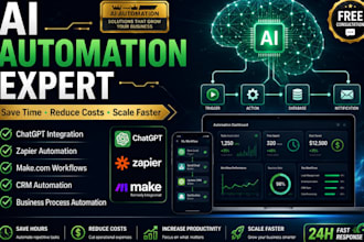 build ai automation workflows with make, zapier, chatgpt and ai agents