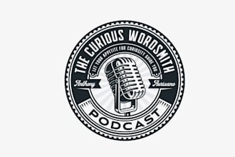 design podcast cover art or podcast logo