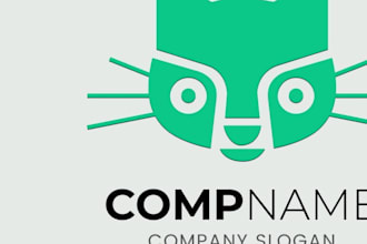 design modern pet,dog,cat and animal logo