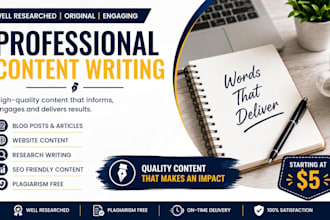 write well researched blog articles