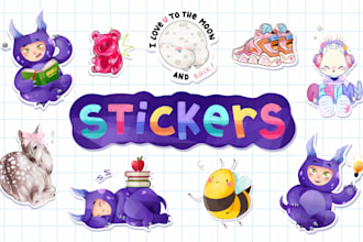 create cute custom sticker designs