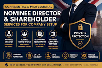 provide confidential nominee director and shareholder services for company setup