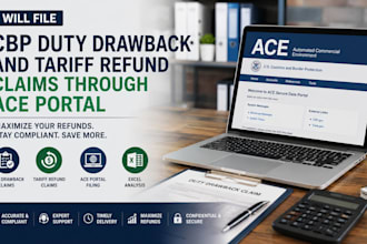 file cbp duty drawback and tariff refund claims through ace portal