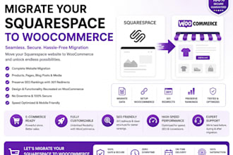 migrate squarespace to woocommerce with SEO redirects