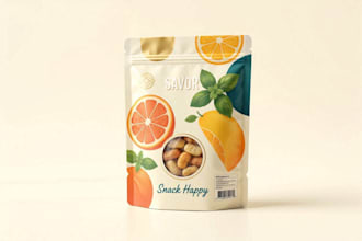 design creative box, pouch and label packaging design