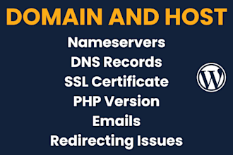 fix domain and web hosting issues, godaddy, bluehost, hostgator, hostinger