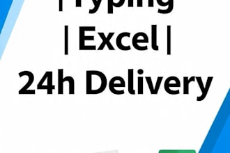 convert PDF to excel, word and do accurate data entry fast