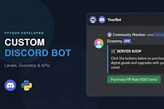 develop a custom discord bot for your server using python