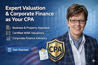 do business, property, 409a valuation, appraisal, corporate finance as your CPA