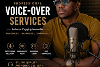 do audiobook recording and narration for you