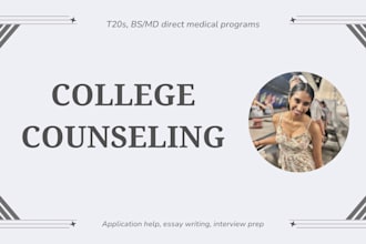 provide college counseling services